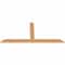 Ekena Millwork Portland Timber Gable Bracket, Western Red Cedar, 84"W x 38"H x 1 1/2"D x 5 1/2"F, 11/12 Pitch GBW084X38X0206POR00SWR - alternate 3